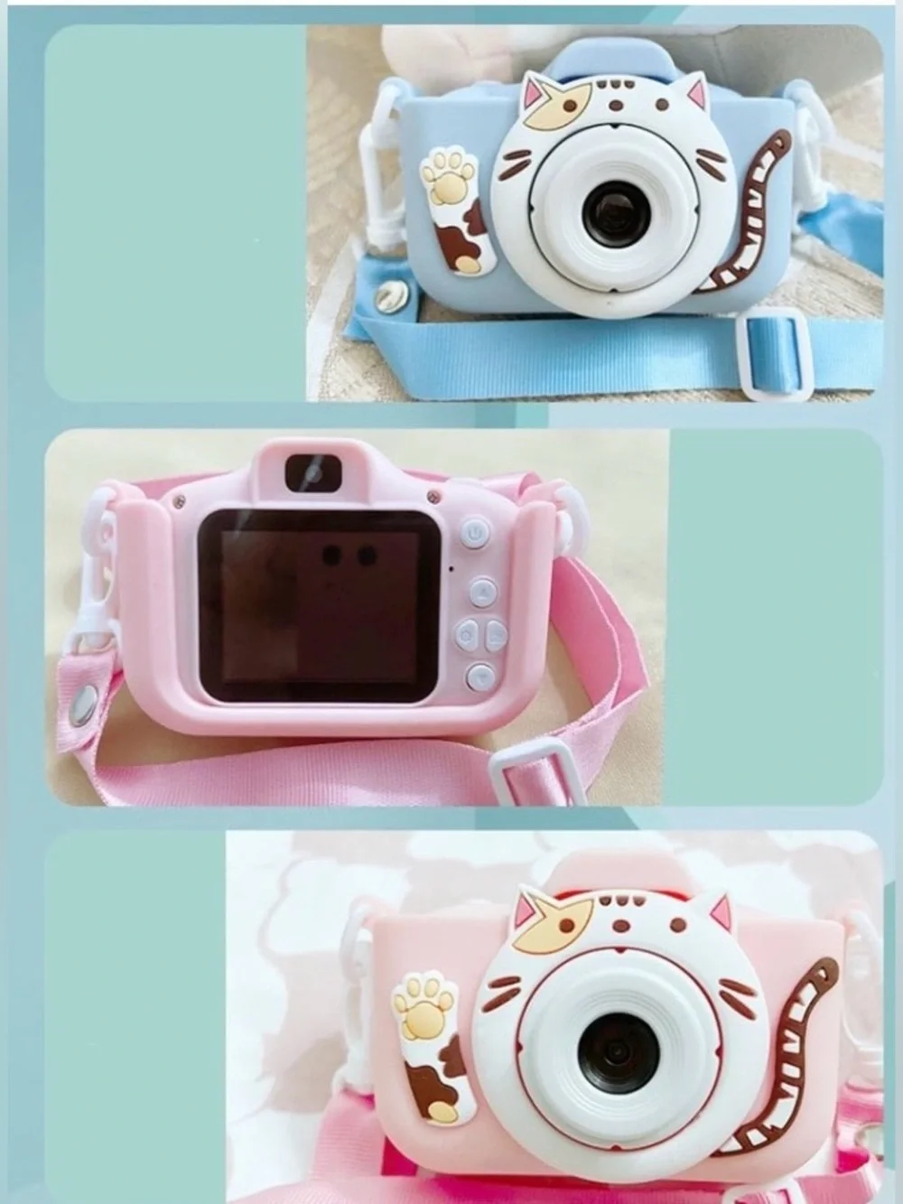 Kids Digital Camera & Video Thousand Selfies Silicone Case 32GB SD Cd Games etc.